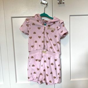 Juicy Couture girls terry cloth romper